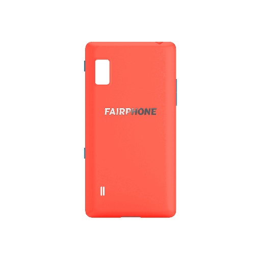 [8FP21COVR07-01A] Slank hoesje voor Fairphone 2 - Koraalrood