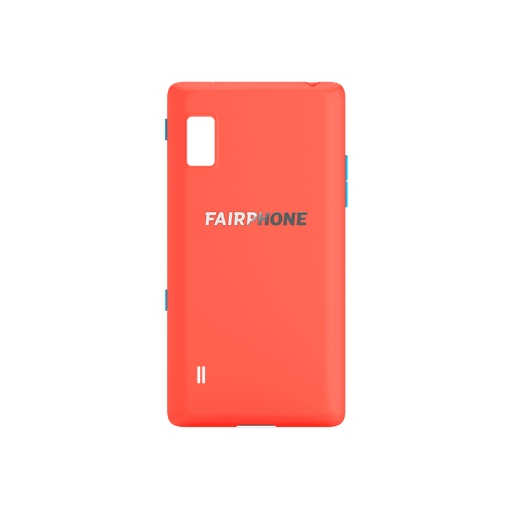 [8FP21COVR07-01A] Slank hoesje voor Fairphone 2 - Koraalrood